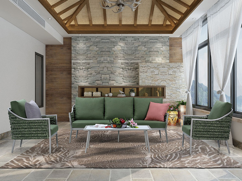 garnitura za garnituru za sjedenje na otvorenom, vrtna garnitura za dnevnu sobu YQC-2735