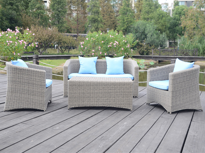 SET RATTANA SOFA, aluminijski okvir YQR-478