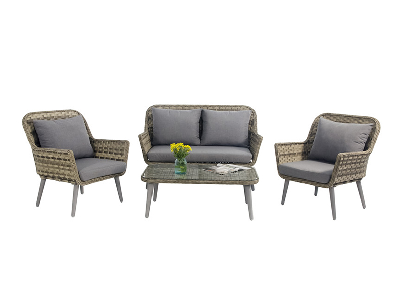 Namještaj za vrtni popločani dio oprema za ležište rattan set Rattan, KD Design YQR-705