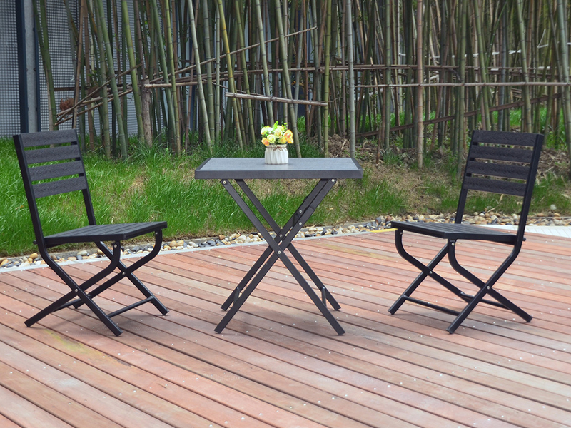 Sklopivi aluminijski set popločanog dijela, aluminijski stolić za kavu YQW-423